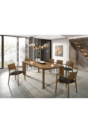 Walnut Rectangular Dining Table | OROA Modern Edelman | Oroa.com