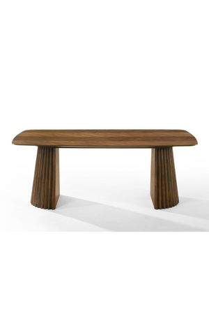 Herringbone Walnut Dining Table | OROA Modern Sacks | Oroatrade.com