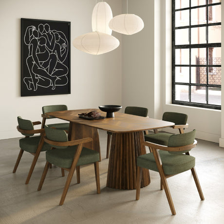   Herringbone Walnut Dining Table | Oroa.com