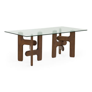   Modern European furniture - Clear Glass Dining Table - www.oroa.com | Oroa.com