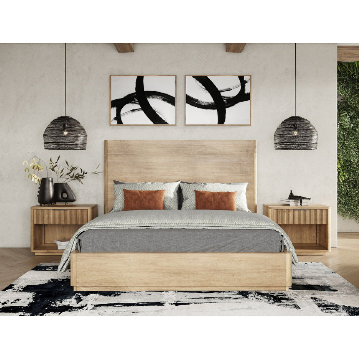   Natural Oak Bed | Oroa.com