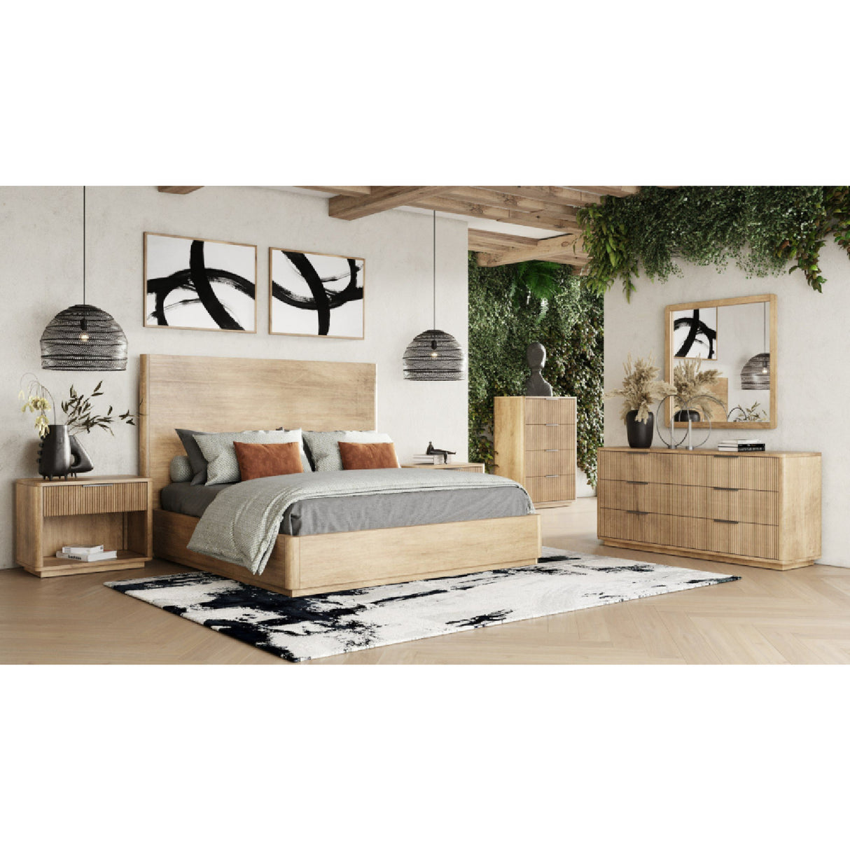   Natural Oak Bed | Oroa.com
