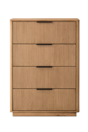 Reeded Wood 4-Drawer Chest | OROA Modern Santa Monica | Oroa.com