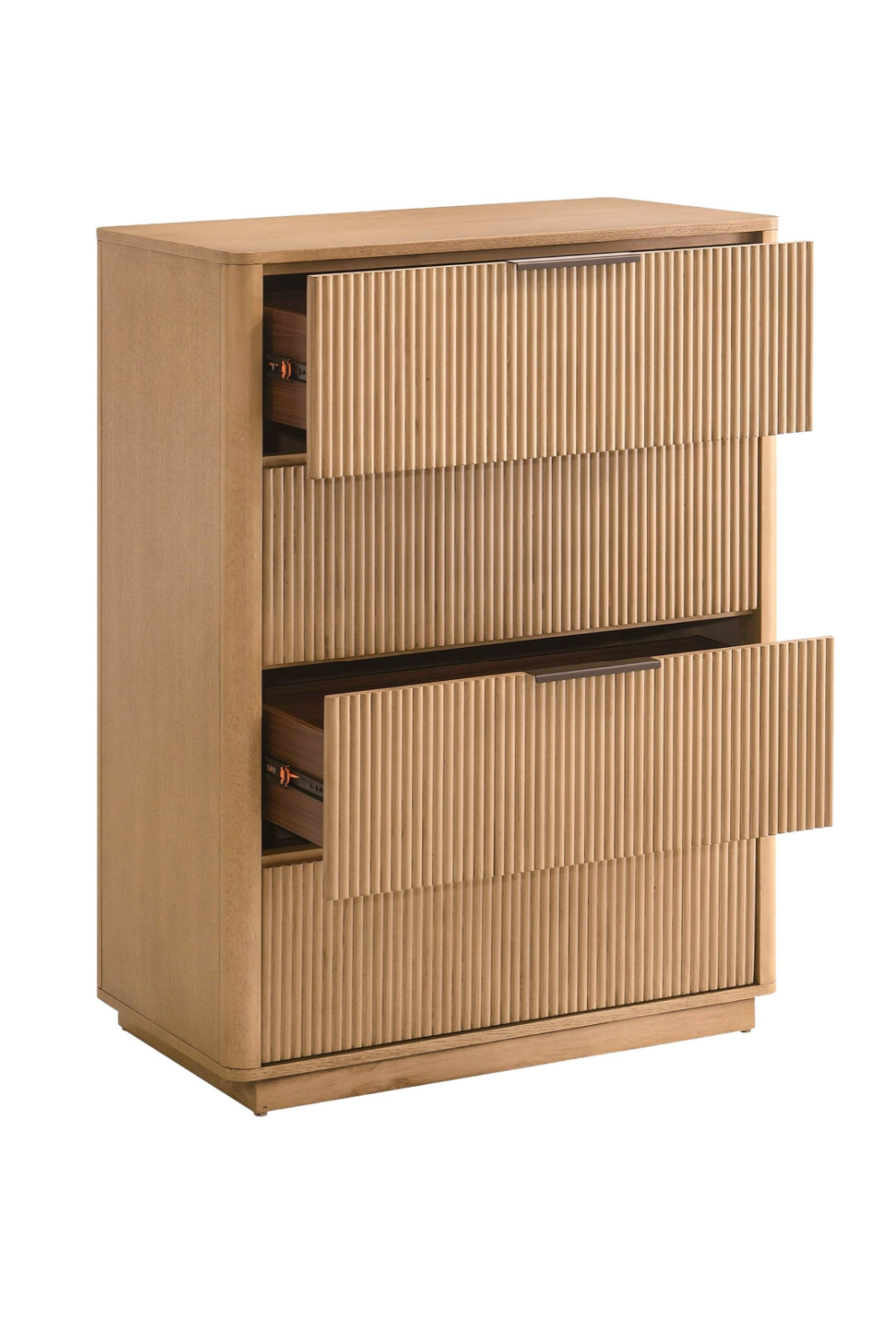 Reeded Wood 4-Drawer Chest | OROA Modern Santa Monica | Oroa.com
