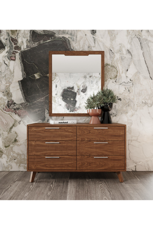 6-Drawer Walnut Dresser | OROA Modern Soria | Oroa.com
