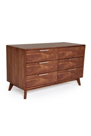 6-Drawer Walnut Dresser | OROA Modern Soria | Oroa.com