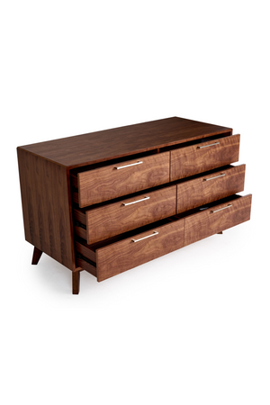 6-Drawer Walnut Dresser | OROA Modern Soria | Oroa.com