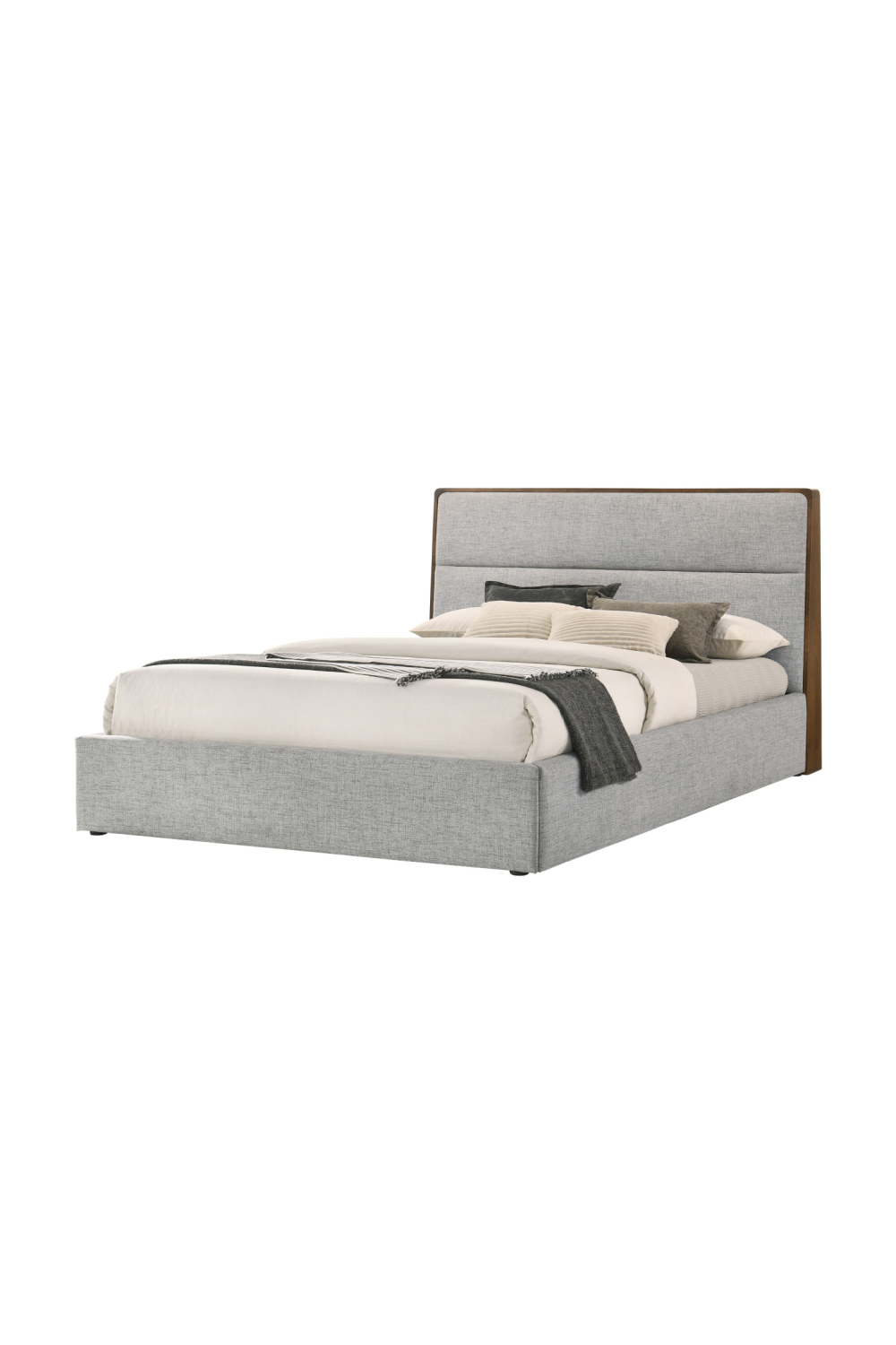 Gray Walnut-Trimmed Bed | OROA Modern Dustin | Oroa.com