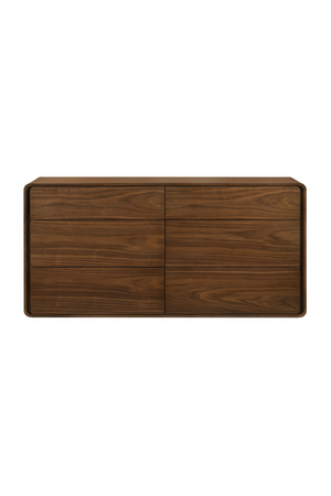 Solid Rubberwood 6-Drawer Dresser | OROA Modern Dustin | Oroa.com