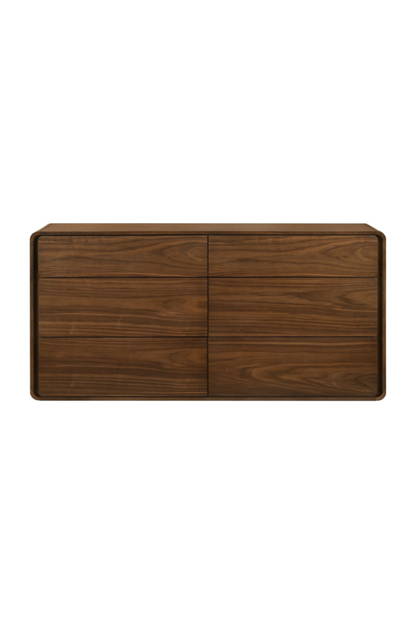 Solid Rubberwood 6-Drawer Dresser | OROA Modern Dustin | Oroa.com