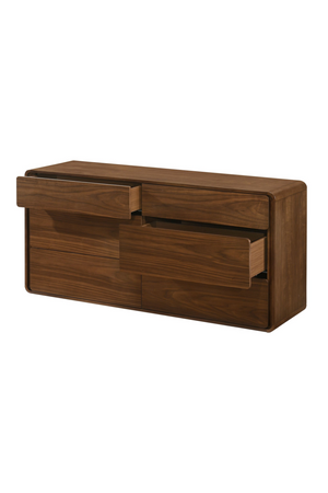 Solid Rubberwood 6-Drawer Dresser | OROA Modern Dustin | Oroa.com