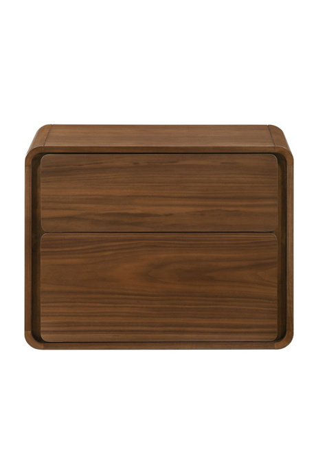 Solid Wood 2-Drawer Nightstand | OROA Modern Dustin  | Oroa.com