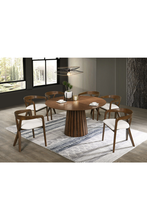 Cross-Back Wooden Dining Chair | OROA Modern Weiss