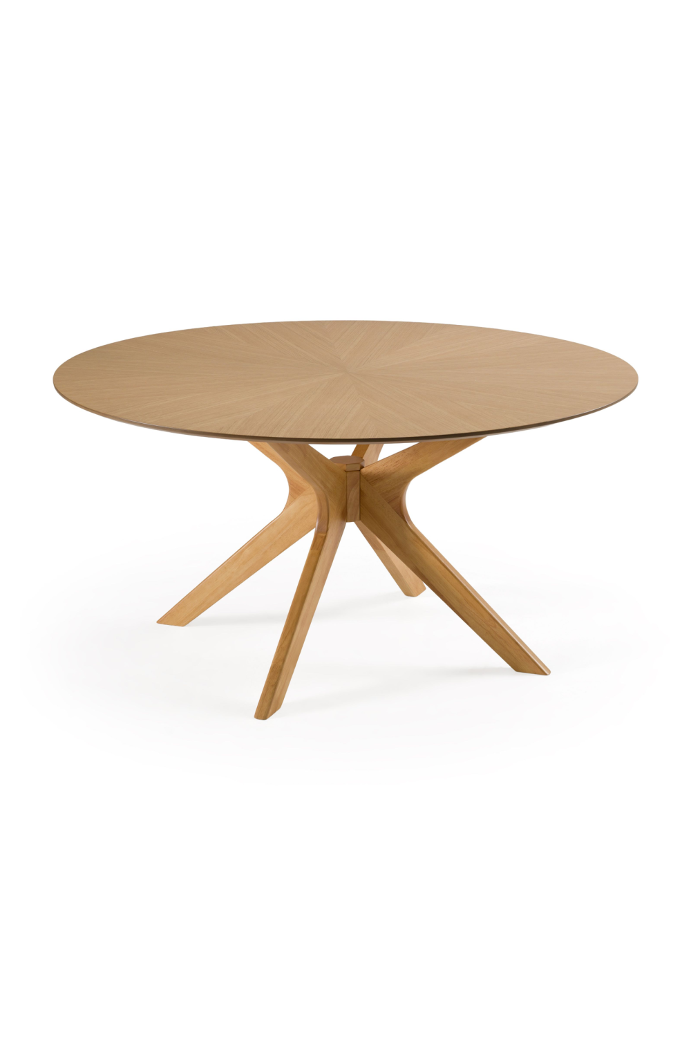 Round Natural Oak Dining Table | OROA Modern Prospect | Oroa.com