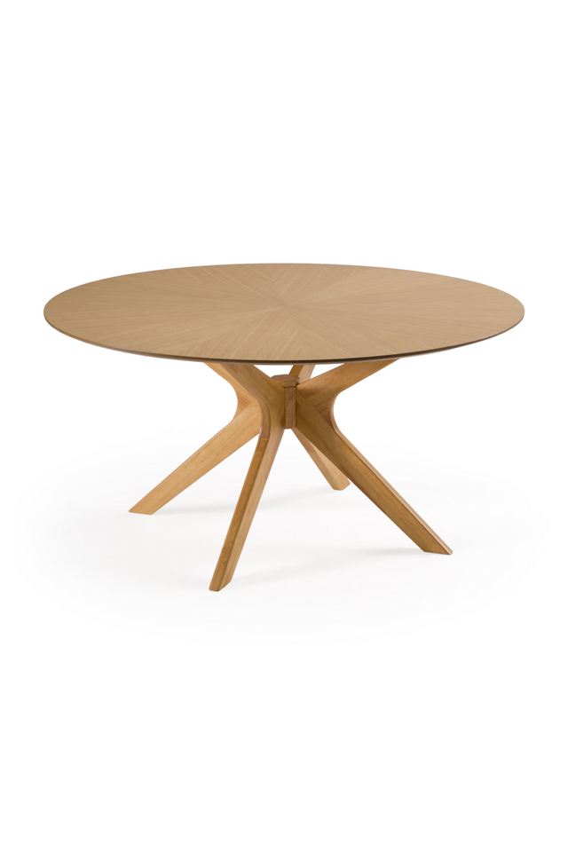Round Natural Oak Dining Table | OROA Modern Prospect | Oroa.com