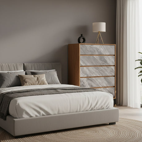   Volcanic Slate 5-Drawer Chest | Oroa.com