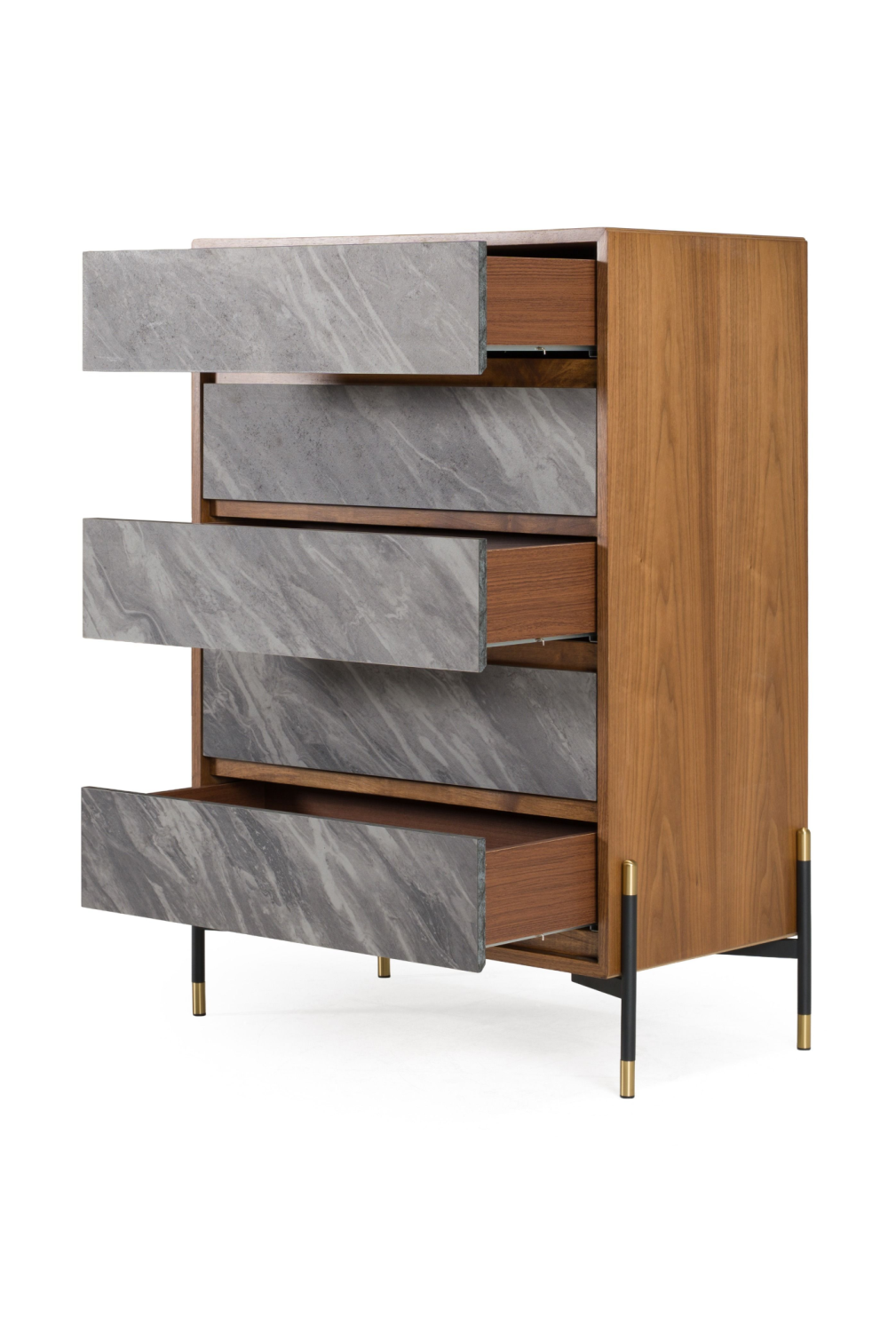 Volcanic Slate 5-Drawer Chest | OROA Modern Metcalf | Oroa.com