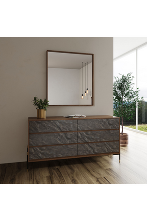 Volcanic Slate 6-Drawer Dresser | OROA Modern Metcalf | Oroa.com