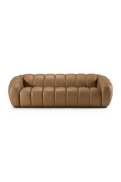 Tan Leather Sofa | OROA Modern Ekwok | Oroa.com