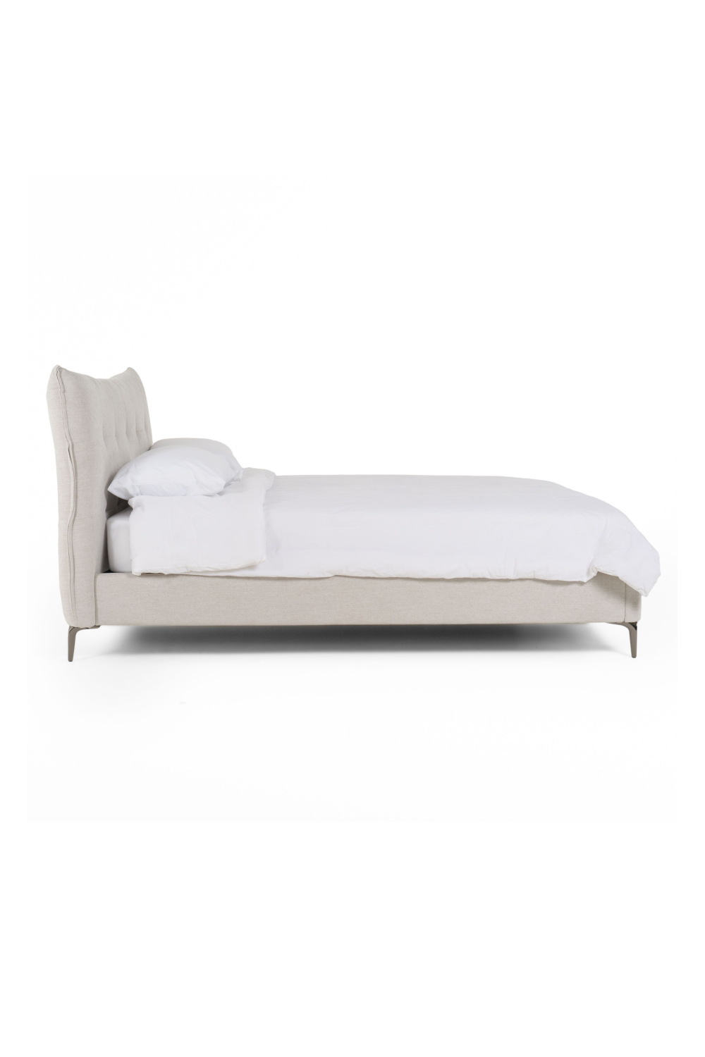 Gray Tufted Bed | OROA Modern Dysart | Oroa.com