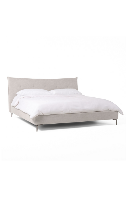 Gray Tufted Bed | OROA Modern Dysart | Oroa.com