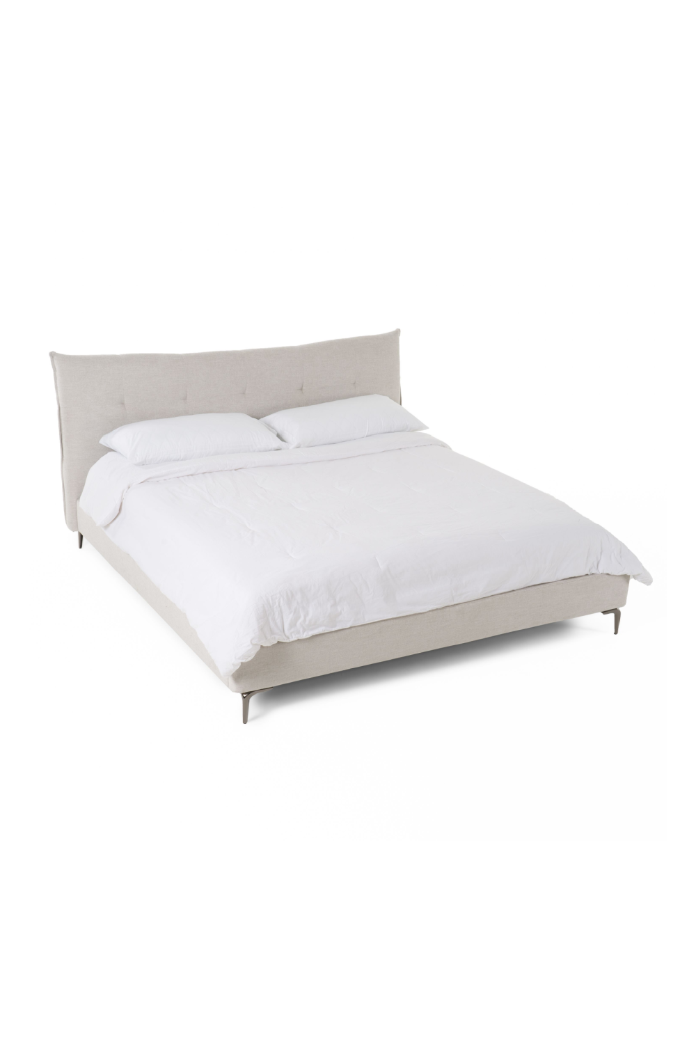 Gray Tufted Bed | OROA Modern Dysart | Oroa.com