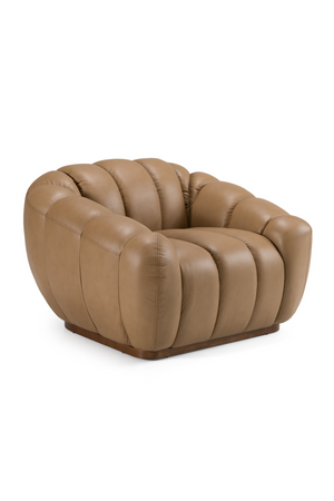 Tan Leather Lounge Chair | OROA Modern Ekwok | Oroa.com