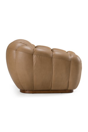 Tan Leather Lounge Chair | OROA Modern Ekwok | Oroa.com