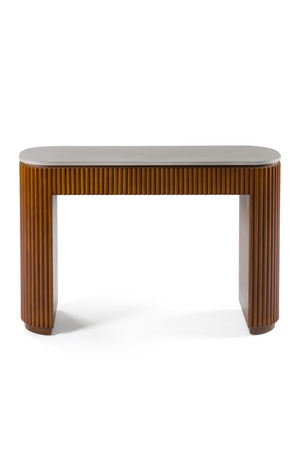Fluted Wood Base Console Table | OROA Modern Duncan | Oroa.com