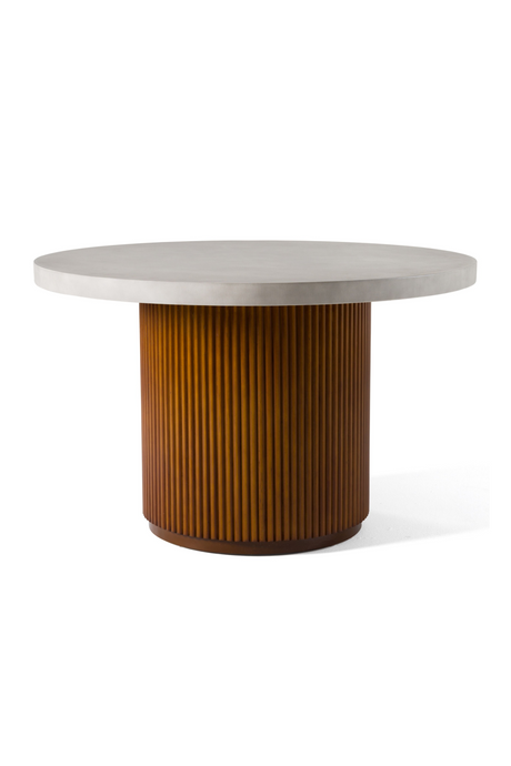 Fluted Wood Base Dining Table | OROA Modern Duncan | Oroa.com