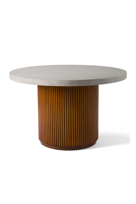 Fluted Wood Base Dining Table | OROA Modern Duncan | Oroa.com