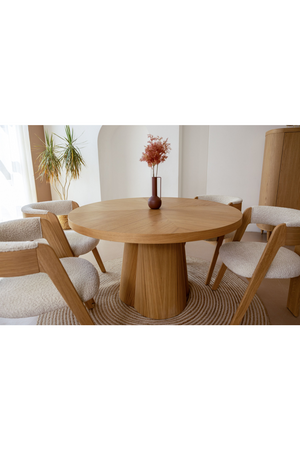 Round Oak Extendable Dining Table | OROA Modern Cloud | Oroa.com
