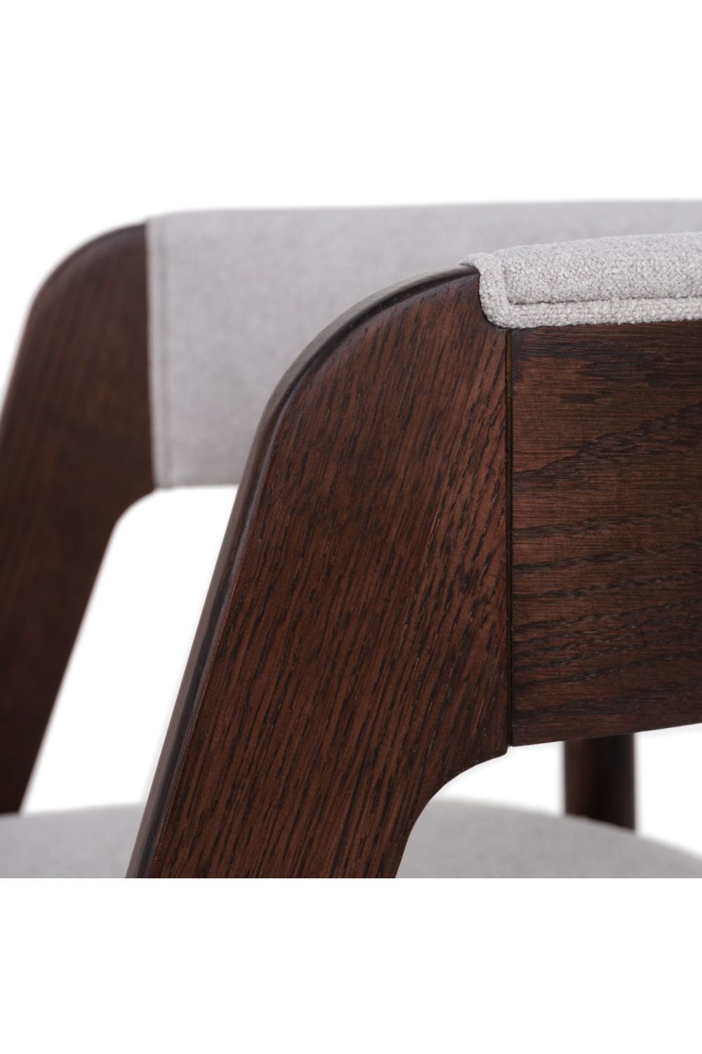 Rounded-Back Walnut Dining Chairs (2) | OROA Modern Vegas | Oroa.com
