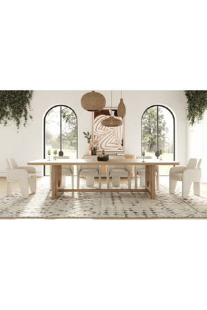 Trestle Base Oak Dining Table | OROA Modern Walz | Oroa.com