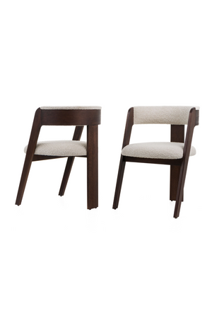 Wood Framed Curve Dining Chairs (2) | OROA Modern Washington | Oroa.com