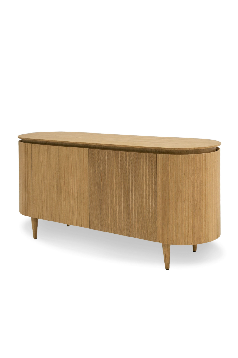 Oak 4-Door Oval Sideboard | OROA Modern Miami