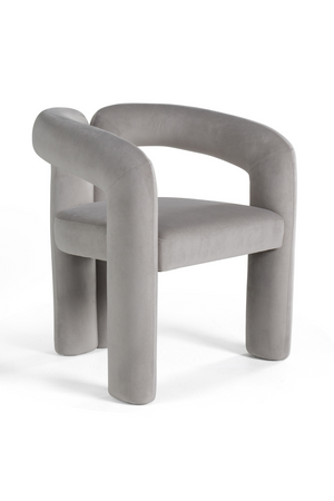 Gray Velvet Dining Chair | OROA Modern Mulgrew | Oroa.com