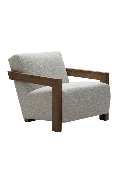 Oak-Framed Beige Accent Chair | OROA Modern Marchland | Oroa.com