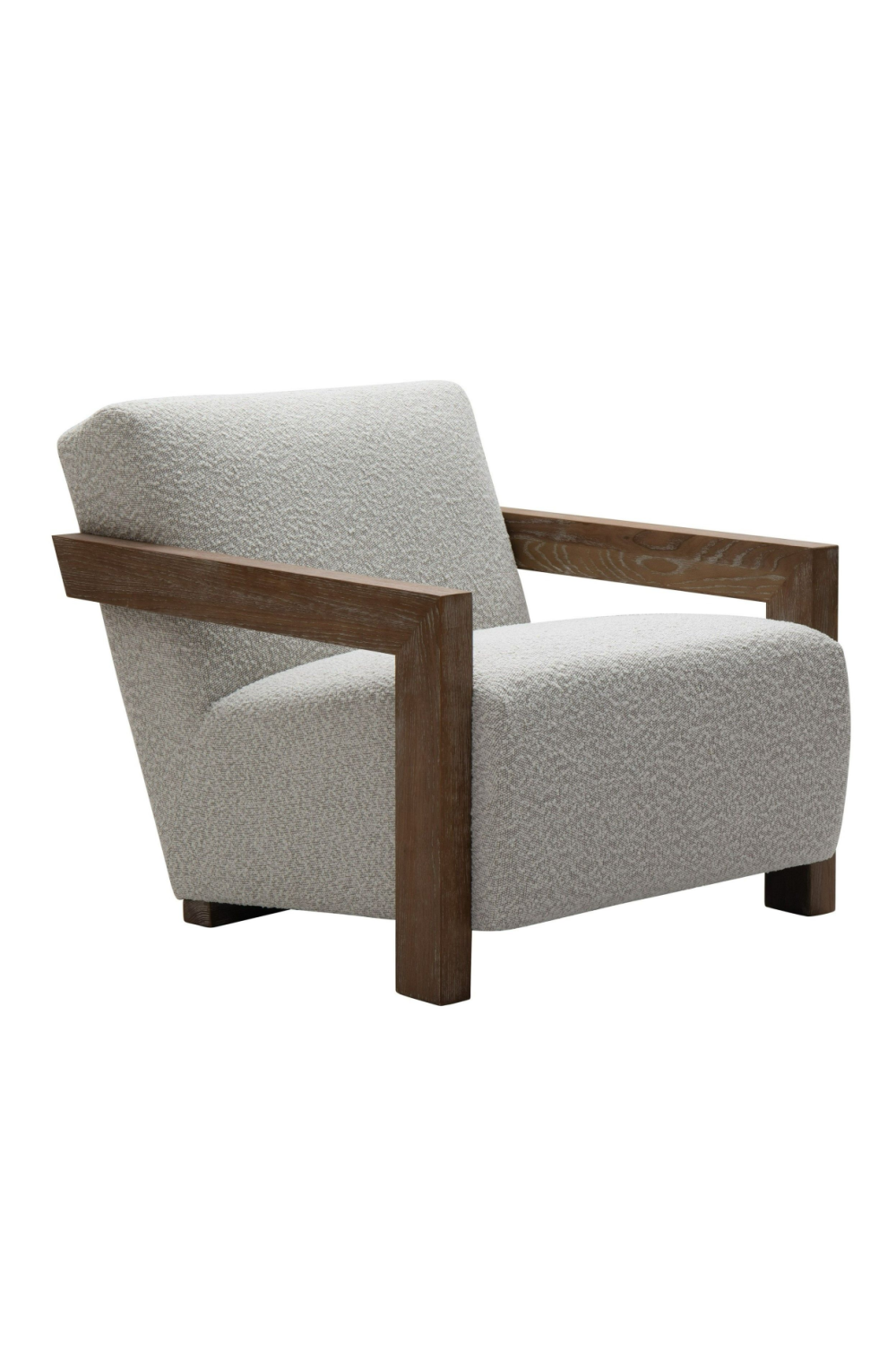 Oak-Framed Upholstered Lounge Chair | OROA Modern Rosen