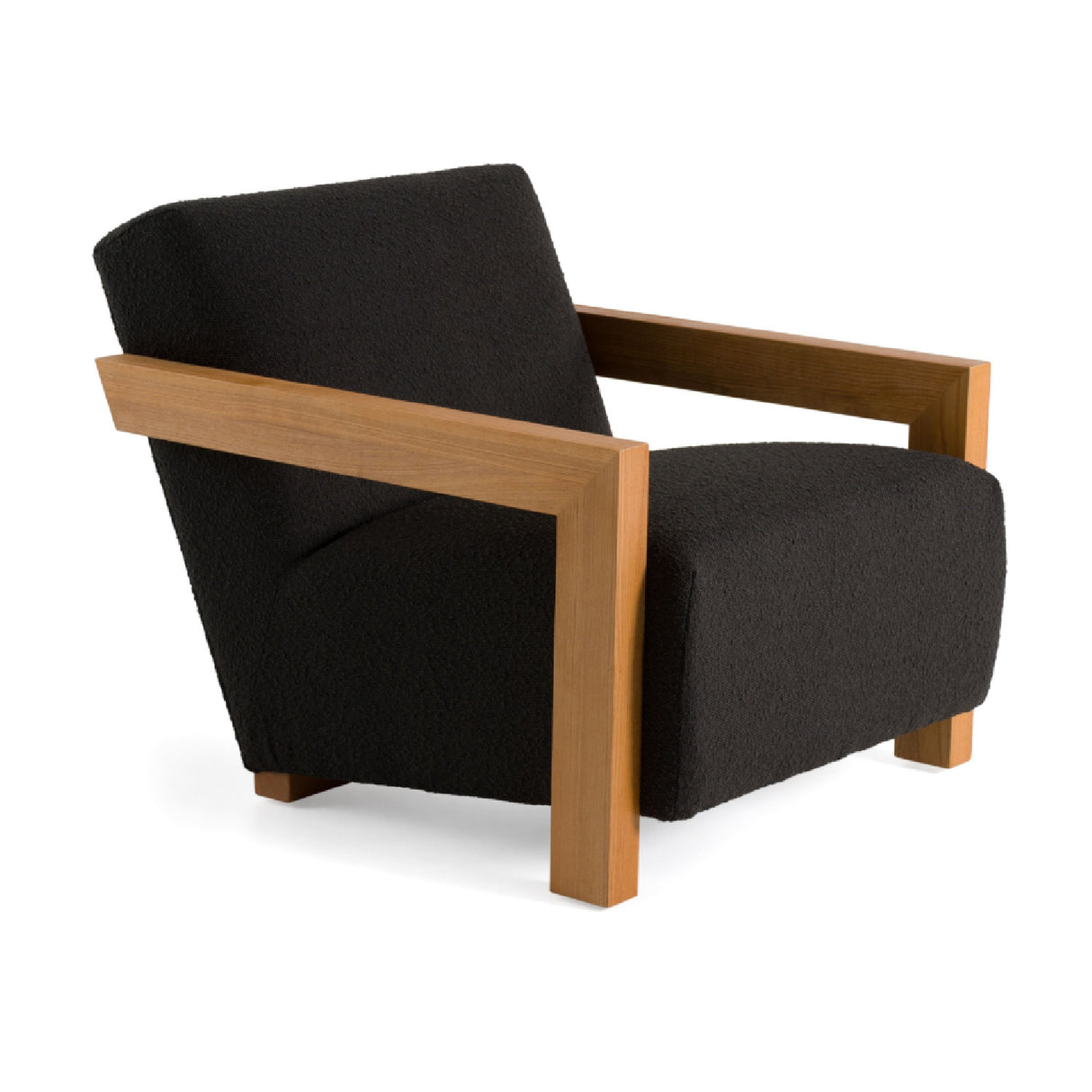   Oak-Framed Upholstered Lounge Chair | Oroa.com