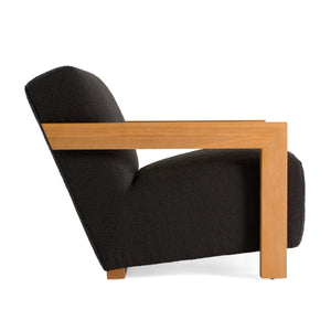   Oak-Framed Upholstered Lounge Chair | Oroa.com