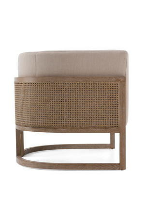 Gray Oak Rattan Accent Chair | OROA Modern Haney | Oroa.com