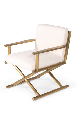 Cream Sherpa Accent Chair | OROA Modern Haxtun | Oroa.com