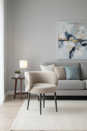 Gray Velvet Pleated-Back Accent Chair | OROA Modern | Oroa.com