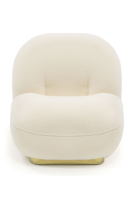 White Sherpa Accent Chair | OROA Modern Crestone | Oroa.com