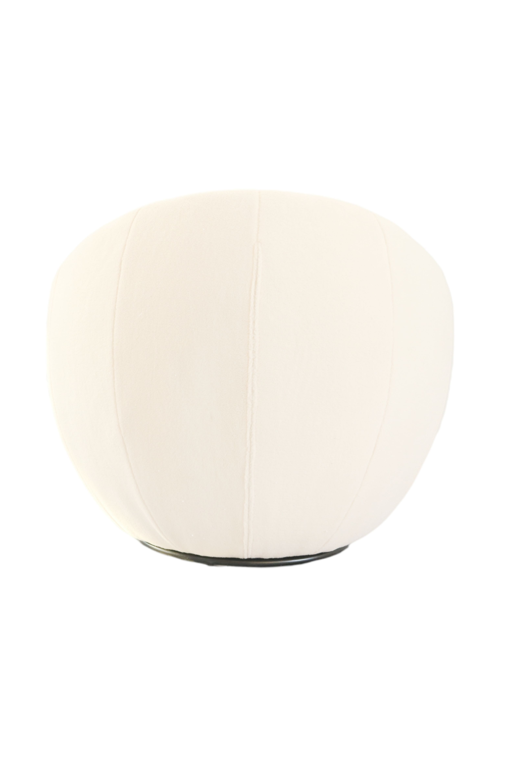 White Round Swivel Accent Chair | OROA Modern Gypsum | Oroa.com