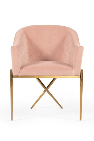 Pink Velvet Accent Chair | OROA Modern Mancos | Oroa.com