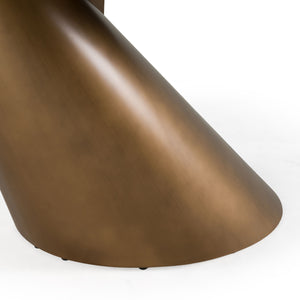   Modern European furniture - Brushed Brass Tilted Dining Table - www.oroa.com | Oroa.com