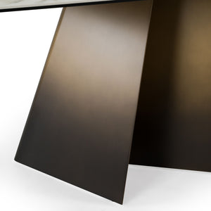   Modern European furniture - Brushed Bronze Dining Table - www.oroa.com | Oroa.com