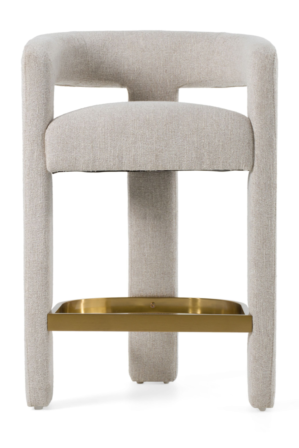 Beige Curved Counter Chair | OROA Modern Adam | Oroa.com